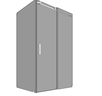 现代实木衣柜su模型