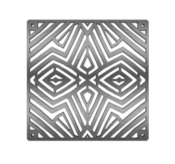 现代铁艺隔断su模型