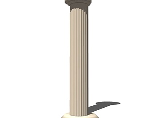 欧式石膏罗马柱su模型