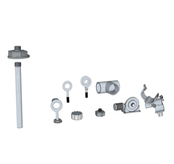 现代螺丝组合su模型