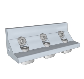 现代金属固定件su模型