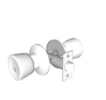 现代球形门锁su模型