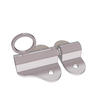 现代金属固定件su模型