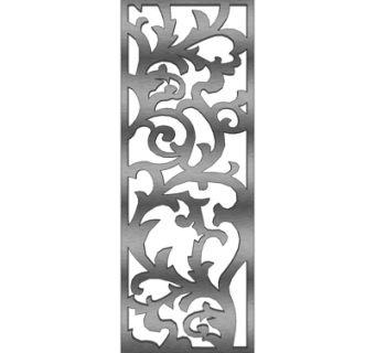 现代铁艺隔断屏风su模型