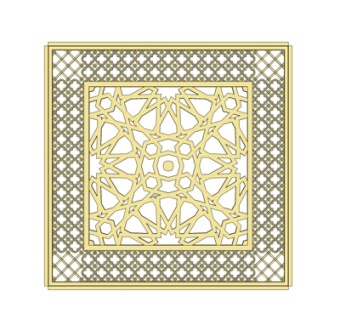 欧式雕花隔断屏风su模型