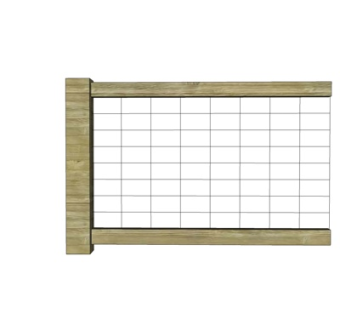 现代实木护栏su模型