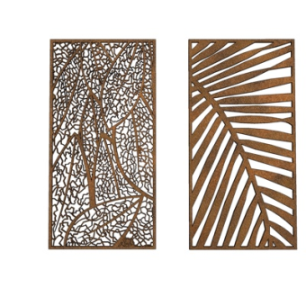 简欧屏风su模型