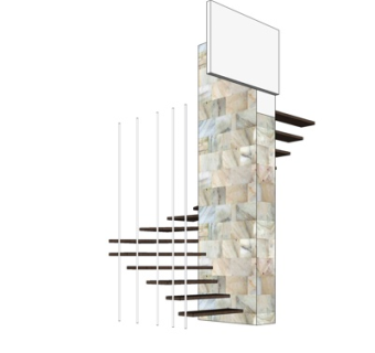 北欧楼梯su模型