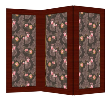 中式屏风su模型