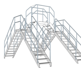现代楼梯su模型