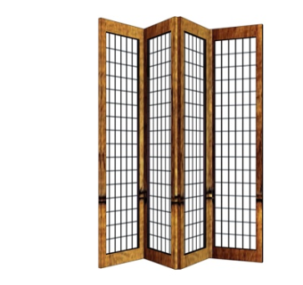 中式屏风su模型