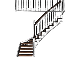 <em>美式</em>楼梯su模型