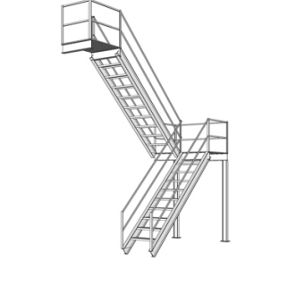 现代楼梯su模型