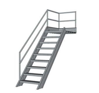 现代楼梯su模型