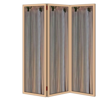 中式屏风su模型