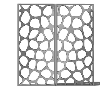 现代屏风su模型