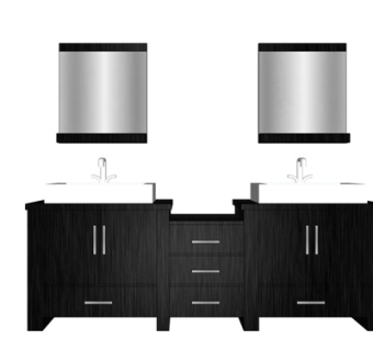 现代洗手盆su模型