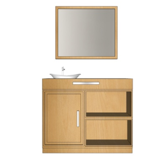 现代洗手盆su模型