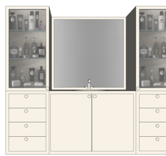 现代洗手盆su模型