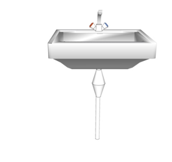 现代洗手盆su模型
