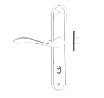 现代金属门把手su模型