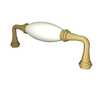 欧式金属门把手su模型