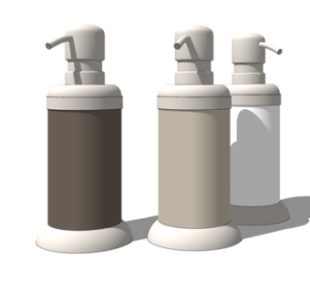 现代洗发水沐浴露su模型