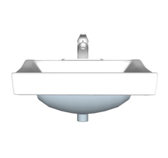 现代陶瓷洗手盆su模型