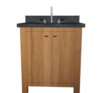 现代实木洗手台su模型