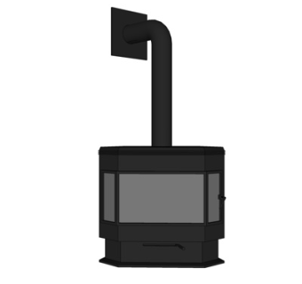 现代金属门把手su模型