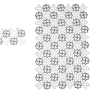 现代铁艺隔断屏风su模型
