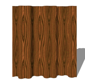 现代实木隔断屏风su模型