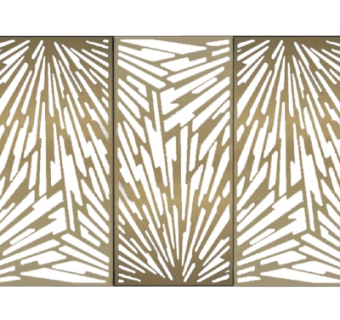 现代金属隔断屏风su模型