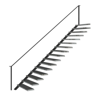 现代简约楼梯su模型