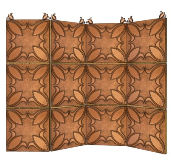 现代花纹隔断屏风su模型