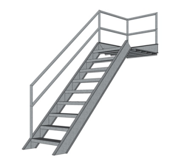 现代铁艺楼梯su模型