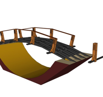现代拱桥su模型