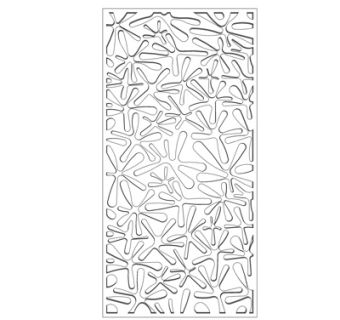 现代铁艺隔断屏风su模型