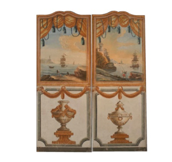 欧式实木隔断屏风su模型