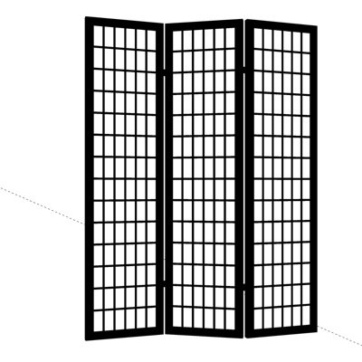 现代铁艺隔断屏风su模型