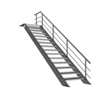 现代铁艺楼梯su模型