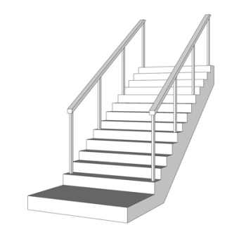 现代简约楼梯su模型