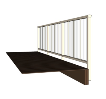 现代铁艺围栏su模型