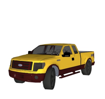 现代家用皮卡车su模型