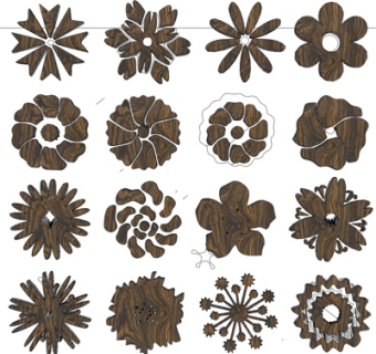 简欧木质雕花su模型