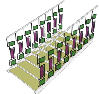 现代楼梯su模型