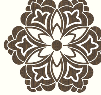 简欧木质雕花su模型