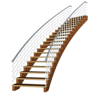 现代楼梯su模型