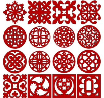 简欧雕花su模型