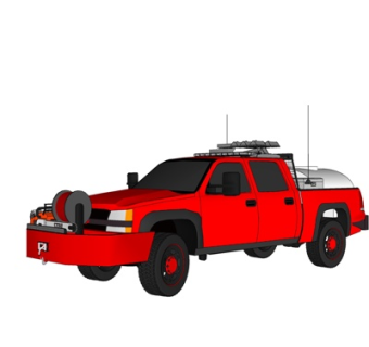 现代越野汽车su模型